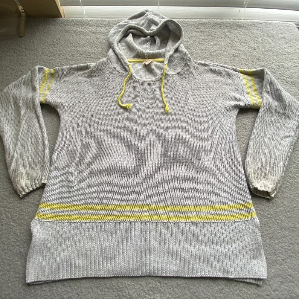 Supply Co Long Sleeve Hoodie Sweatshirt Gray Women's Extra Large Knit Drawstring